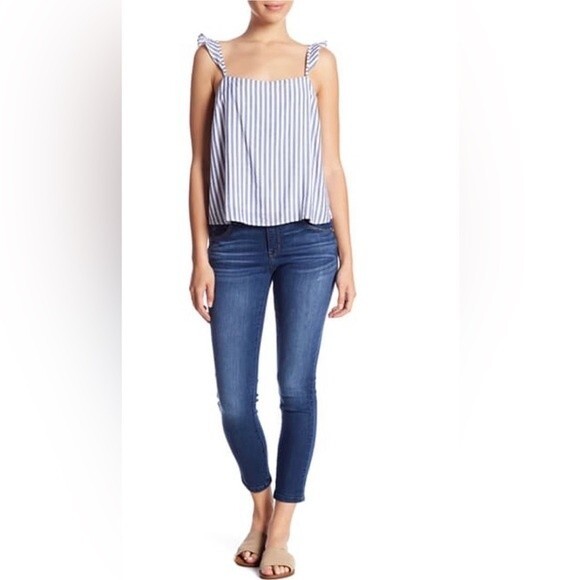 DEMOCRACY Freedom Ankle Skimmer Denim Blue Jeans Size 8 - Picture 1 of 14